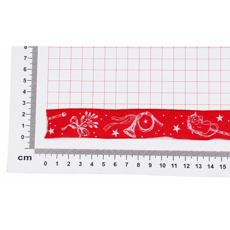 STUHA TOY 51540 25mmx20m*ČERVENÁ+BÍLÁ